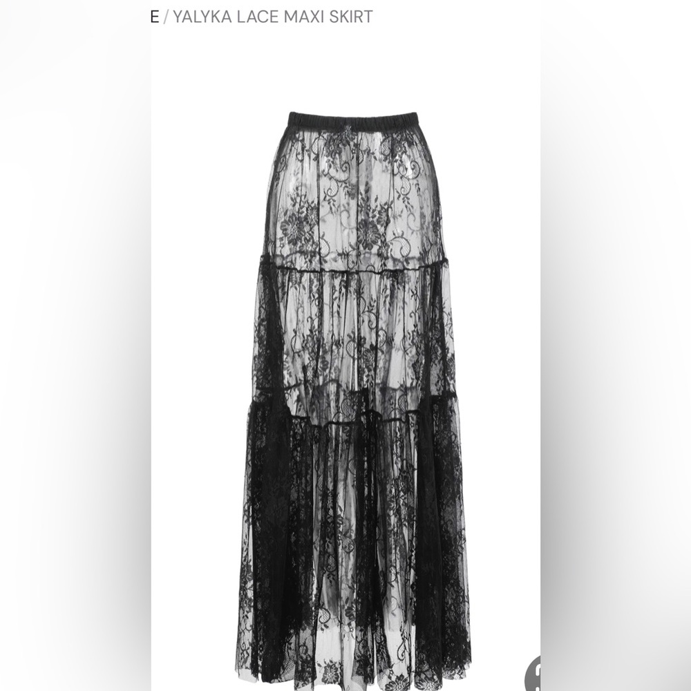 Black Lace Maxi Skirt